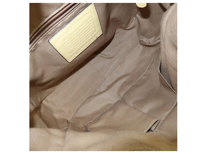 COACH Lotto di 2 borse a tracolla Signature Canvas Leather Beige Rosa - vista 13