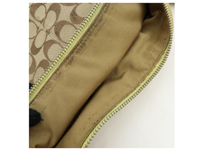 COACH Lotto di 2 borse a tracolla Signature Canvas Leather Beige Rosa - vista 14