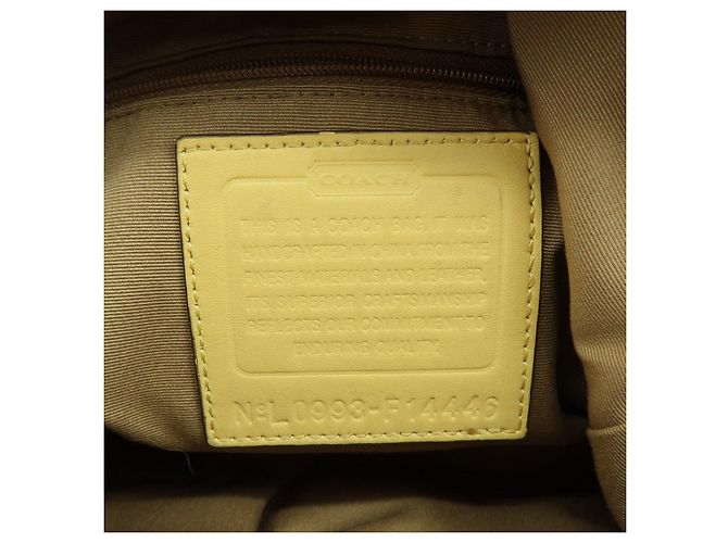 COACH Lotto di 2 borse a tracolla Signature Canvas Leather Beige Rosa - vista 15