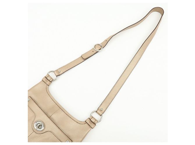 COACH Lotto di 2 borse a tracolla Signature Canvas Leather Beige Rosa - vista 18