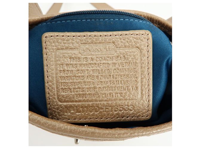 COACH Lotto di 2 borse a tracolla Signature Canvas Leather Beige Rosa - vista 24