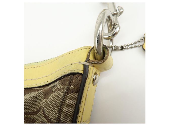 COACH Lotto di 2 borse a tracolla Signature Canvas Leather Beige Rosa - vista 7