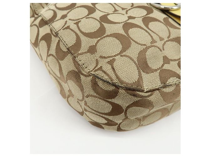 COACH Lotto di 2 borse a tracolla Signature Canvas Leather Beige Rosa - vista 8