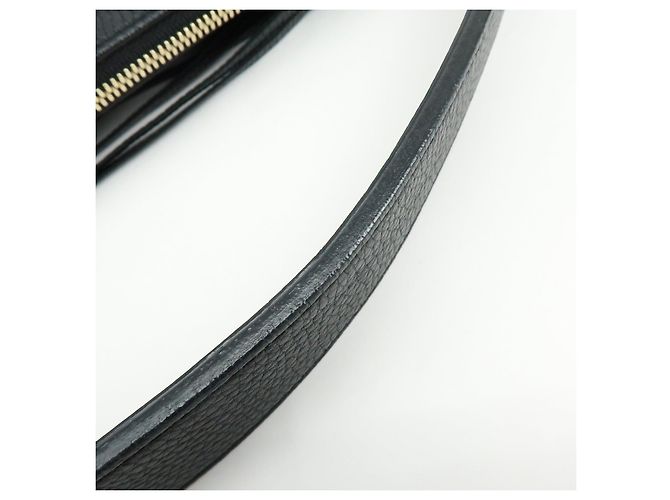 Borsa a mano e a tracolla 2Way GUCCI SOHO Interlocking G in pelle Nera 536194 - vista 10