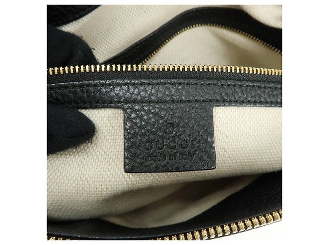 Borsa a mano e a tracolla 2Way GUCCI SOHO Interlocking G in pelle Nera 536194 - vista 22