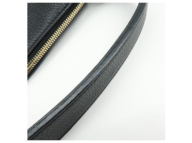 Borsa a mano e a tracolla 2Way GUCCI SOHO Interlocking G in pelle Nera 536194 - vista 9