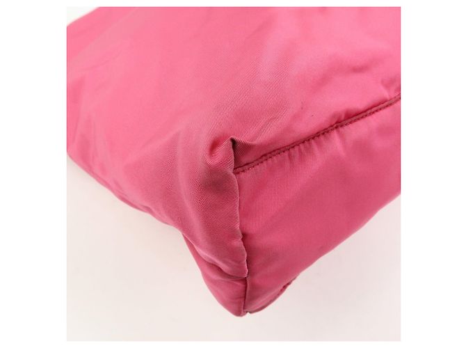 Borsa Tote e Borsa a Tracolla PRADA in Nylon e Pelle Saffiano con Logo Rosa - vista 12