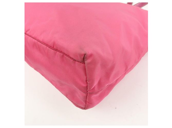 Borsa Tote e Borsa a Tracolla PRADA in Nylon e Pelle Saffiano con Logo Rosa - vista 13