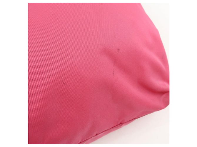 Borsa Tote e Borsa a Tracolla PRADA in Nylon e Pelle Saffiano con Logo Rosa - vista 18