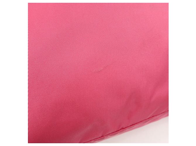 Borsa Tote e Borsa a Tracolla PRADA in Nylon e Pelle Saffiano con Logo Rosa - vista 19