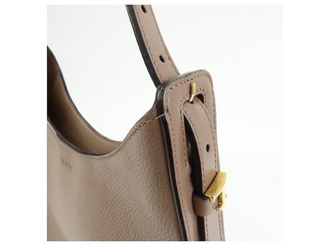 TOD'S Borsa a tracolla e borsa a mano Oboe in pelle Taupe Brown - vista 14