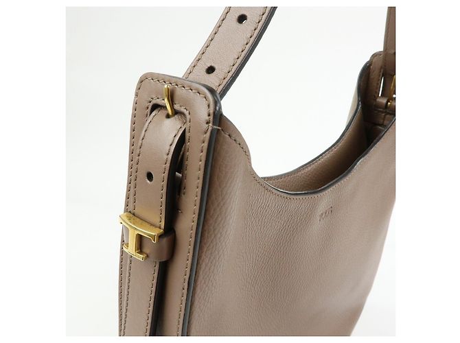 TOD'S Borsa a tracolla e borsa a mano Oboe in pelle Taupe Brown - vista 15
