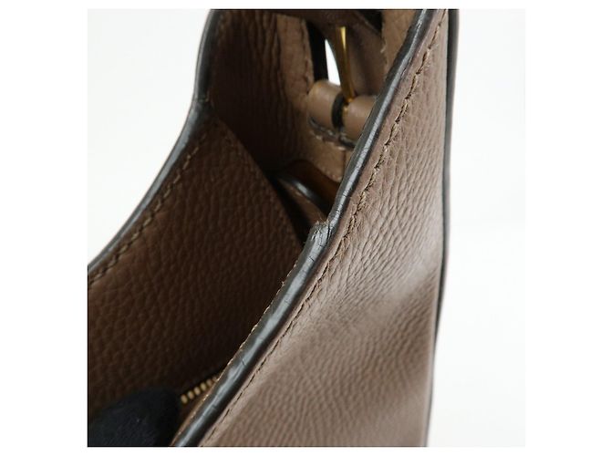 TOD'S Borsa a tracolla e borsa a mano Oboe in pelle Taupe Brown - vista 18
