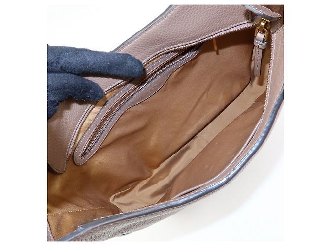 TOD'S Borsa a tracolla e borsa a mano Oboe in pelle Taupe Brown - vista 20