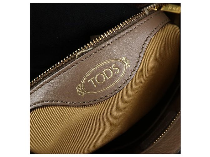 TOD'S Borsa a tracolla e borsa a mano Oboe in pelle Taupe Brown - vista 24