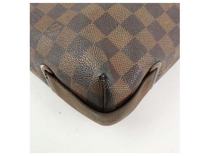 Borsa Messenger Louis Vuitton Damier Ebene Brooklyn Brown N51211 - vista 11