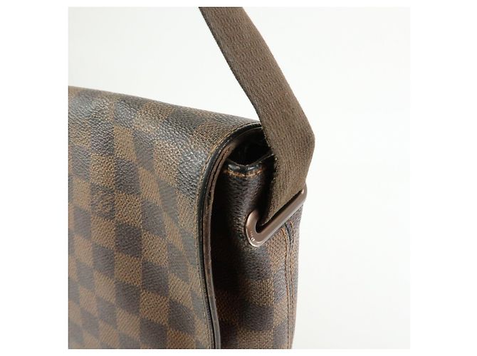 Borsa Messenger Louis Vuitton Damier Ebene Brooklyn Brown N51211 - vista 12