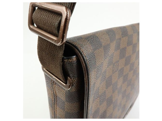 Borsa Messenger Louis Vuitton Damier Ebene Brooklyn Brown N51211 - vista 13