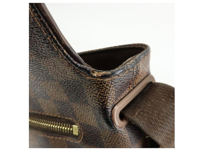 Borsa Messenger Louis Vuitton Damier Ebene Brooklyn Brown N51211 - vista 17