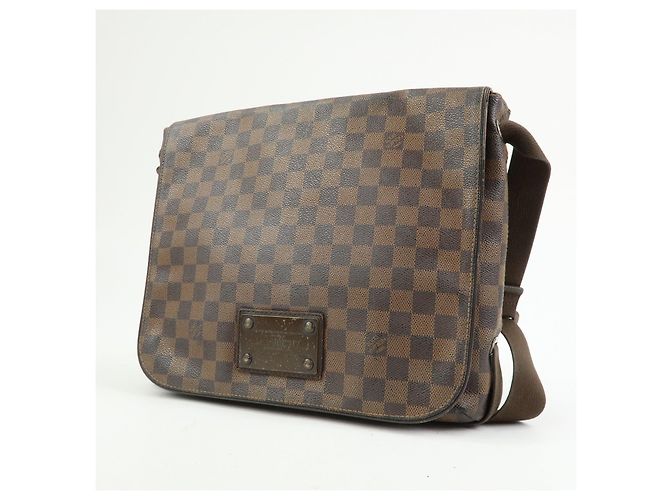 Borsa Messenger Louis Vuitton Damier Ebene Brooklyn Brown N51211 - vista 3