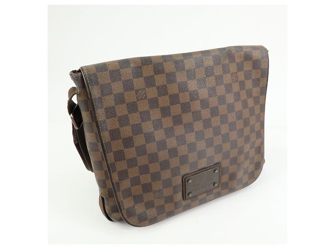 Borsa Messenger Louis Vuitton Damier Ebene Brooklyn Brown N51211 - vista 4
