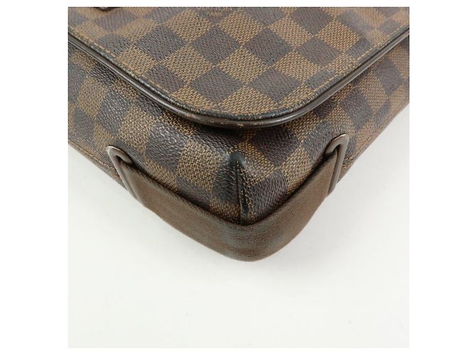 Borsa Messenger Louis Vuitton Damier Ebene Brooklyn Brown N51211 - vista 9