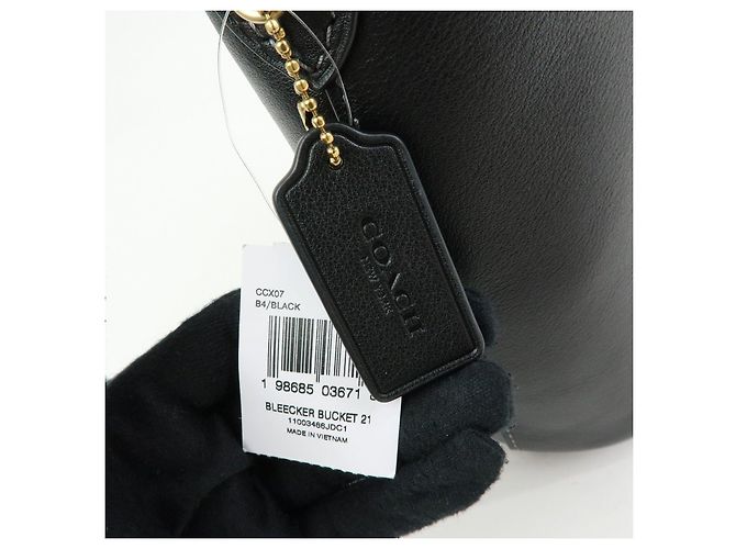 COACH Bleecker Bucket 21 Borsa a tracolla in pelle Borsa crossbody Nera - vista 16