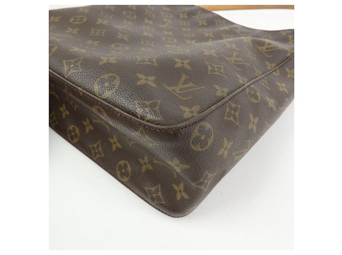 Borsa a tracolla Louis Vuitton Monogram Looping GM Marrone M51145 - vista 10