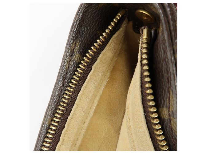 Borsa a tracolla Louis Vuitton Monogram Looping GM Marrone M51145 - vista 19