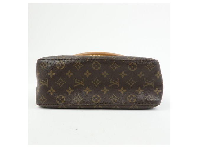 Borsa a tracolla Louis Vuitton Monogram Looping GM Marrone M51145 - vista 5