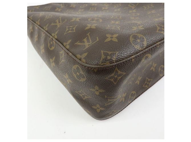 Borsa a tracolla Louis Vuitton Monogram Looping GM Marrone M51145 - vista 9