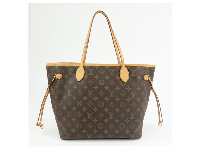 Borsa a Tracolla Louis Vuitton Monogram Neverfull MM Marrone M40156 - vista 2