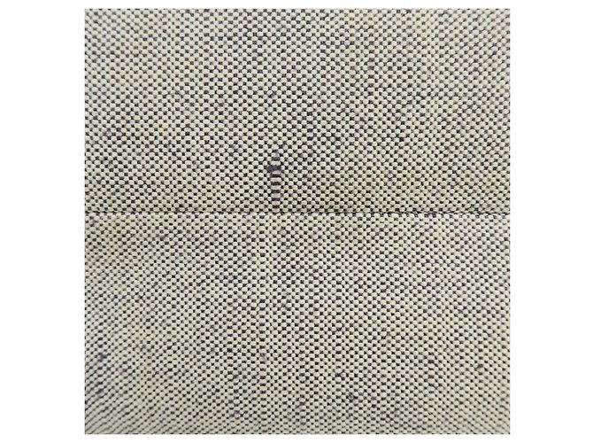 Borsa Tote PRADA Mistolino City Canvas Leather Gray Blue 1BG303 - vista 6