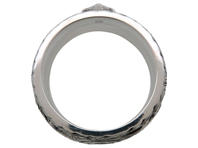 Anello GUCCI Tiger Head SV925 Silver #22 US9.5 EU61HK21.5 - vista 3