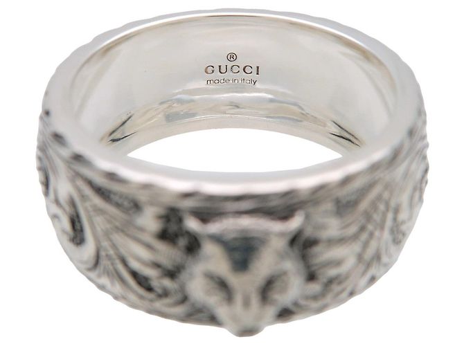 Anello GUCCI Tiger Head SV925 Silver #22 US9.5 EU61HK21.5 - vista 4