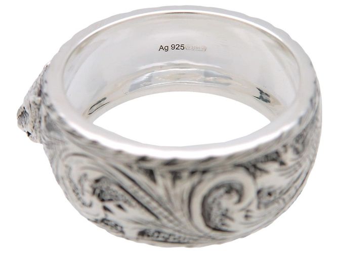 Anello GUCCI Tiger Head SV925 Silver #22 US9.5 EU61HK21.5 - vista 5
