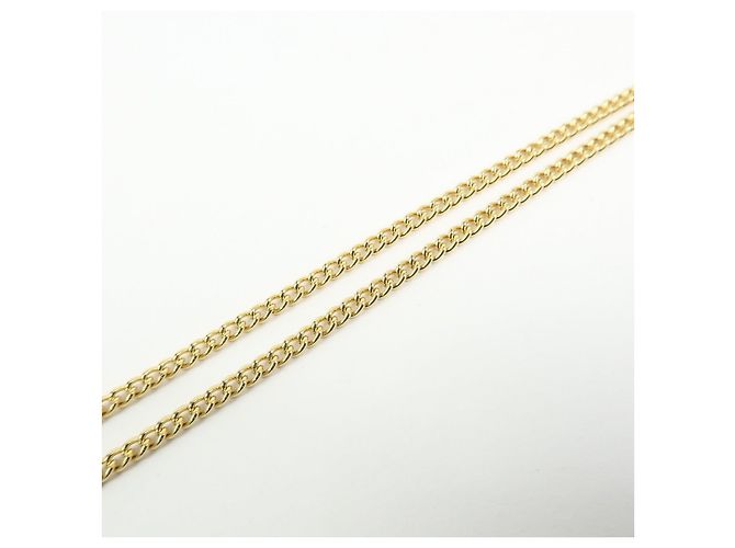 Collana Christian Dior CD Logo in metallo e strass Oro - vista 7