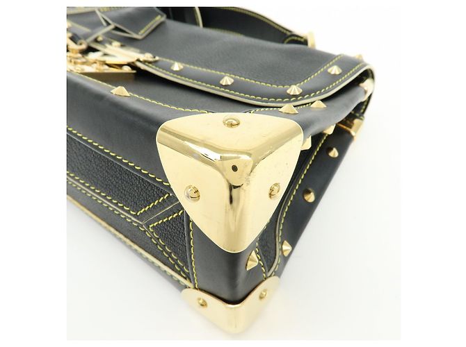 Borsa a tracolla Louis Vuitton Talentueux Suhali Leather Studs Noir M91820 - vista 10