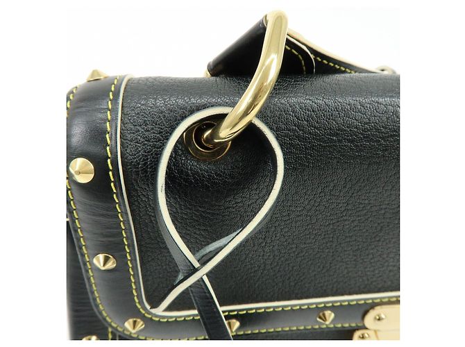 Borsa a tracolla Louis Vuitton Talentueux Suhali Leather Studs Noir M91820 - vista 15