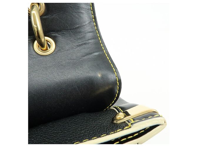 Borsa a tracolla Louis Vuitton Talentueux Suhali Leather Studs Noir M91820 - vista 17