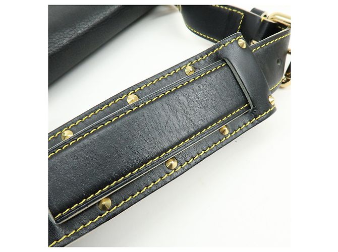 Borsa a tracolla Louis Vuitton Talentueux Suhali Leather Studs Noir M91820 - vista 7