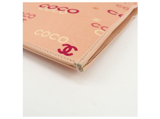 Borsa a tracolla e tote CHANEL COCO in tela e pelle con catena Rosa Arancione - vista 13