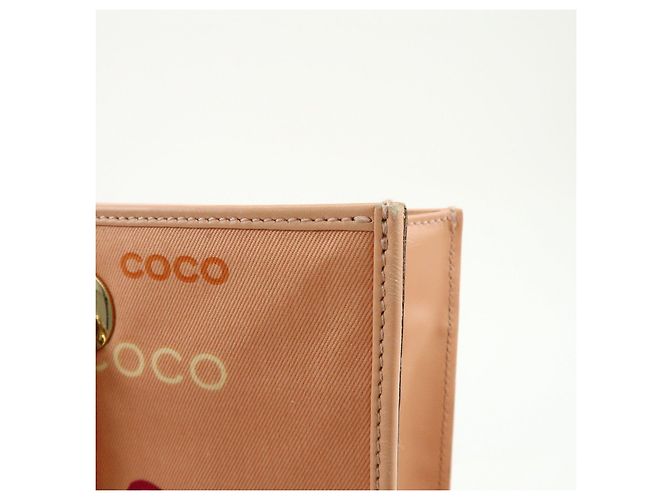 Borsa a tracolla e tote CHANEL COCO in tela e pelle con catena Rosa Arancione - vista 15