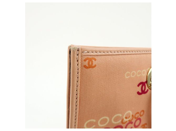 Borsa a tracolla e tote CHANEL COCO in tela e pelle con catena Rosa Arancione - vista 16