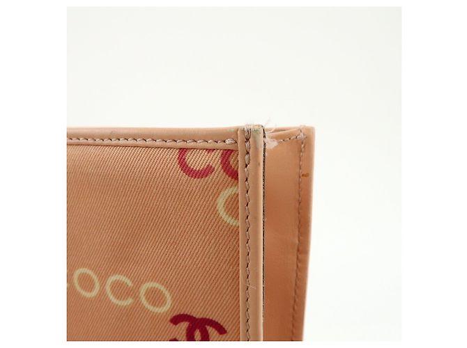 Borsa a tracolla e tote CHANEL COCO in tela e pelle con catena Rosa Arancione - vista 17