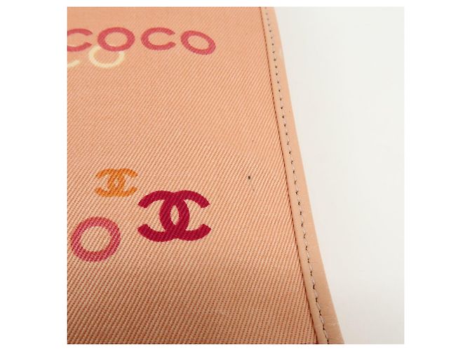 Borsa a tracolla e tote CHANEL COCO in tela e pelle con catena Rosa Arancione - vista 20