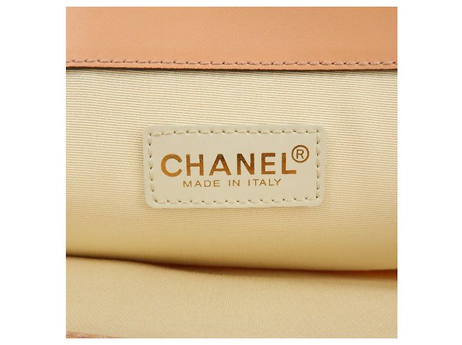 Borsa a tracolla e tote CHANEL COCO in tela e pelle con catena Rosa Arancione - vista 23
