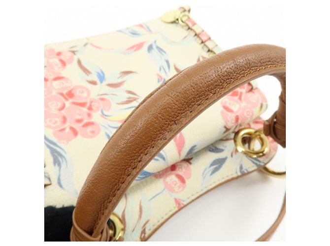 Chloé Chloe See By Chloe TILDA Borsa a tracolla 2Way in pelle e camoscio Off White - vista 11
