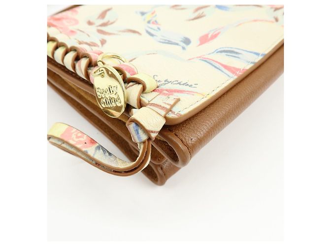 Chloé Chloe See By Chloe TILDA Borsa a tracolla 2Way in pelle e camoscio Off White - vista 12