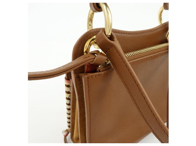 Chloé Chloe See By Chloe TILDA Borsa a tracolla 2Way in pelle e camoscio Off White - vista 17
